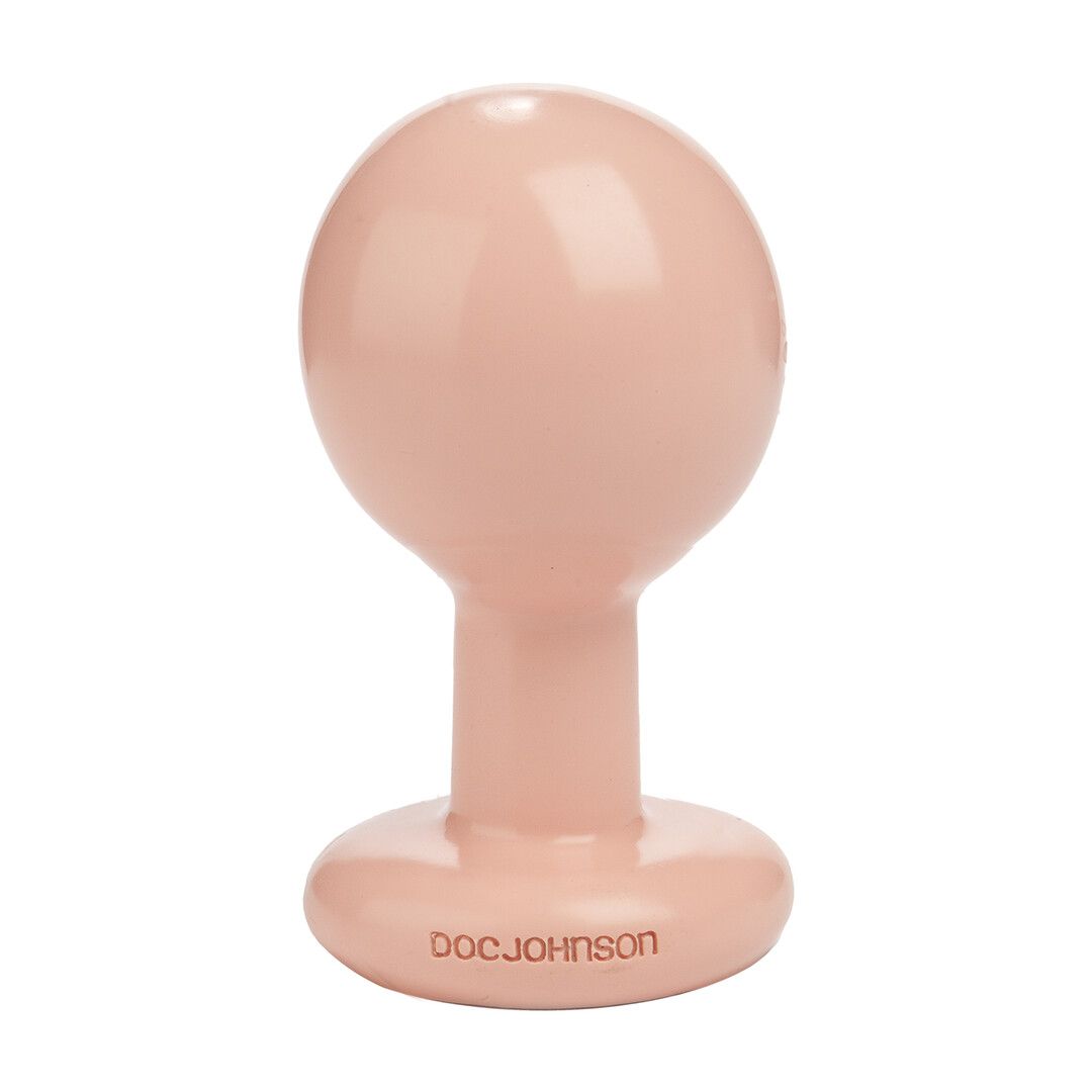 Doc Johnson The Classic - Plug anal redondo - Mediano - Crema