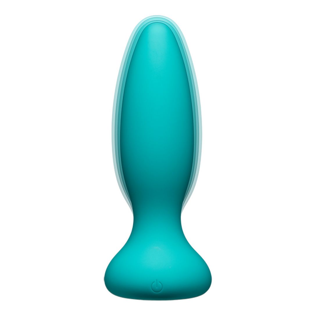 Doc Johnson Vibe - Plug anal de silicona con control remoto - Verde Avanzado