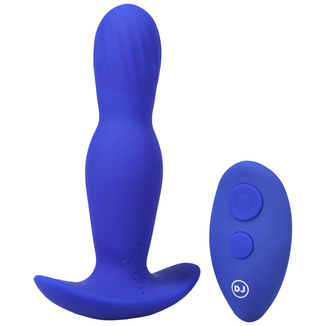 Doc Johnson Expander - Plug anal de silicona con control remoto - Azul
