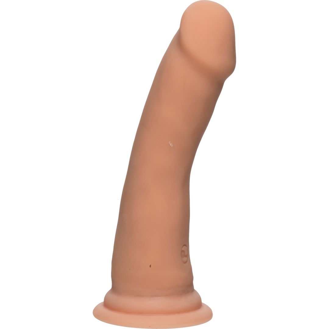 Doc Johnson Slim D - Dildo realista ULTRASKYN fino con testículos - 15 cm