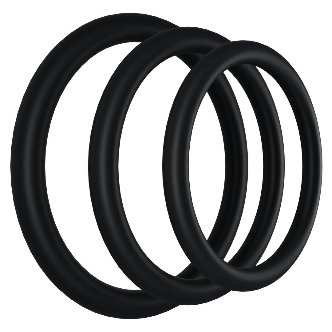 Doc Johnson Tri-Pack Rubber Gasket - Set de cockrings