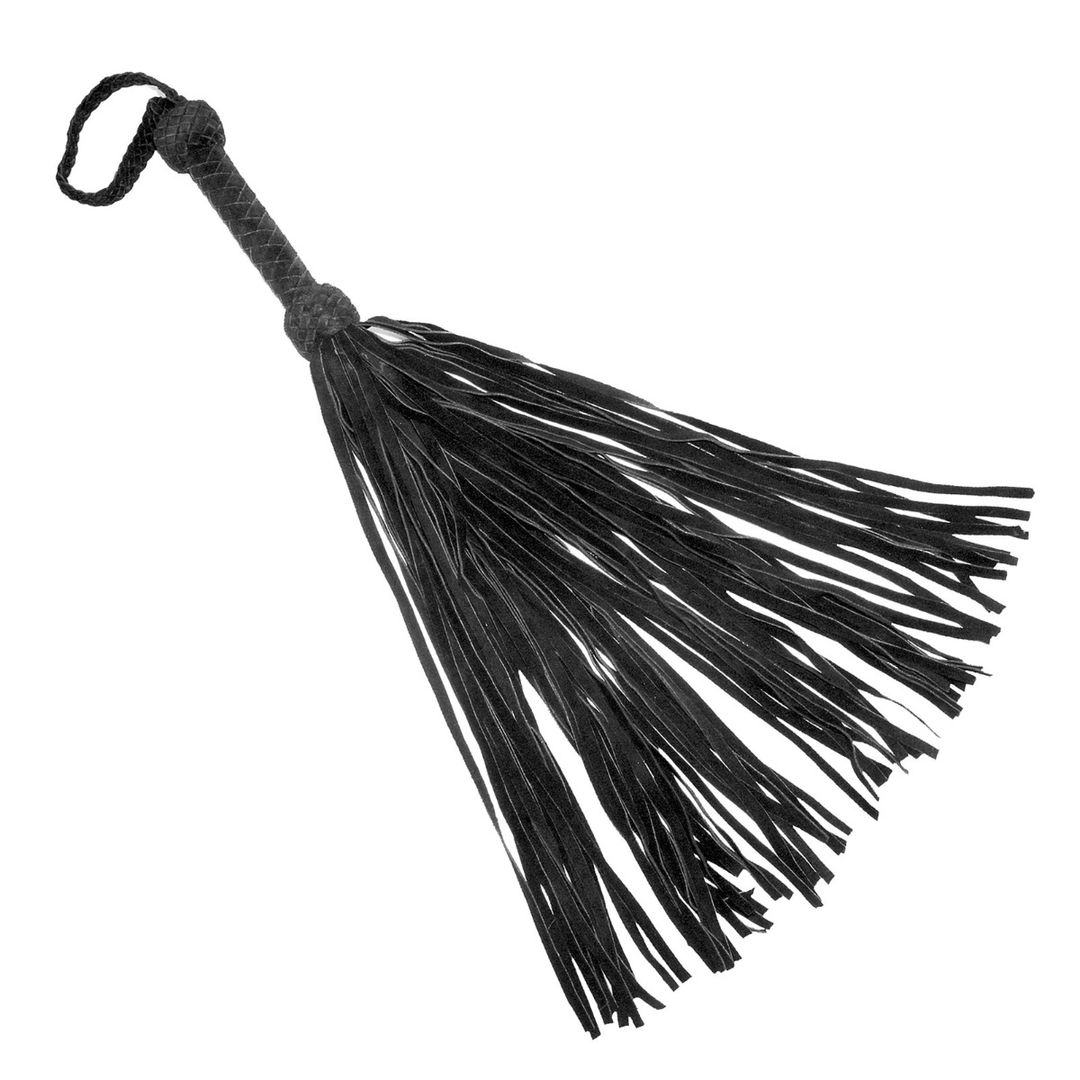 Prowler Red Flogger de cuero y gamuza - Negro