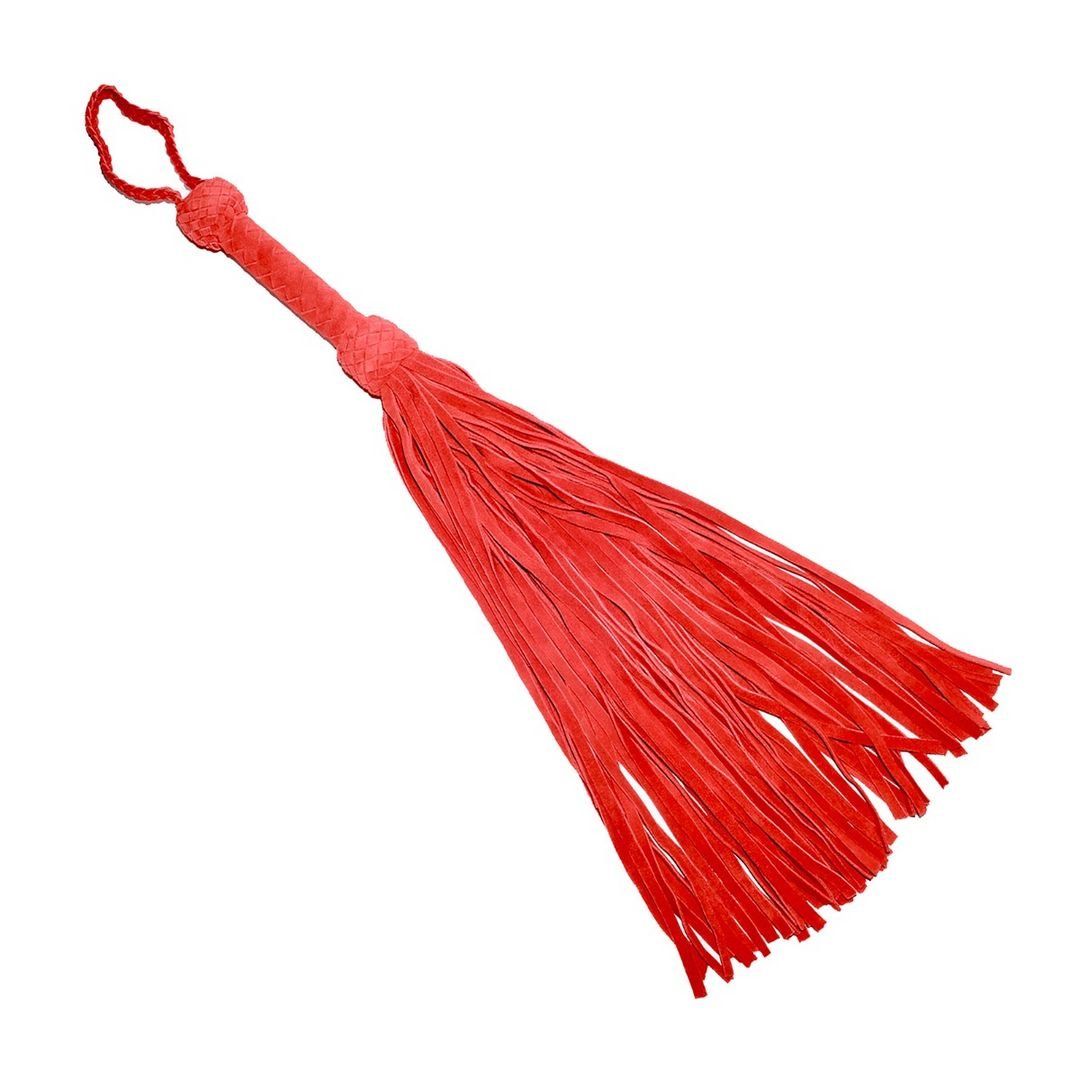 Prowler Red Flogger de cuero y gamuza - Rojo