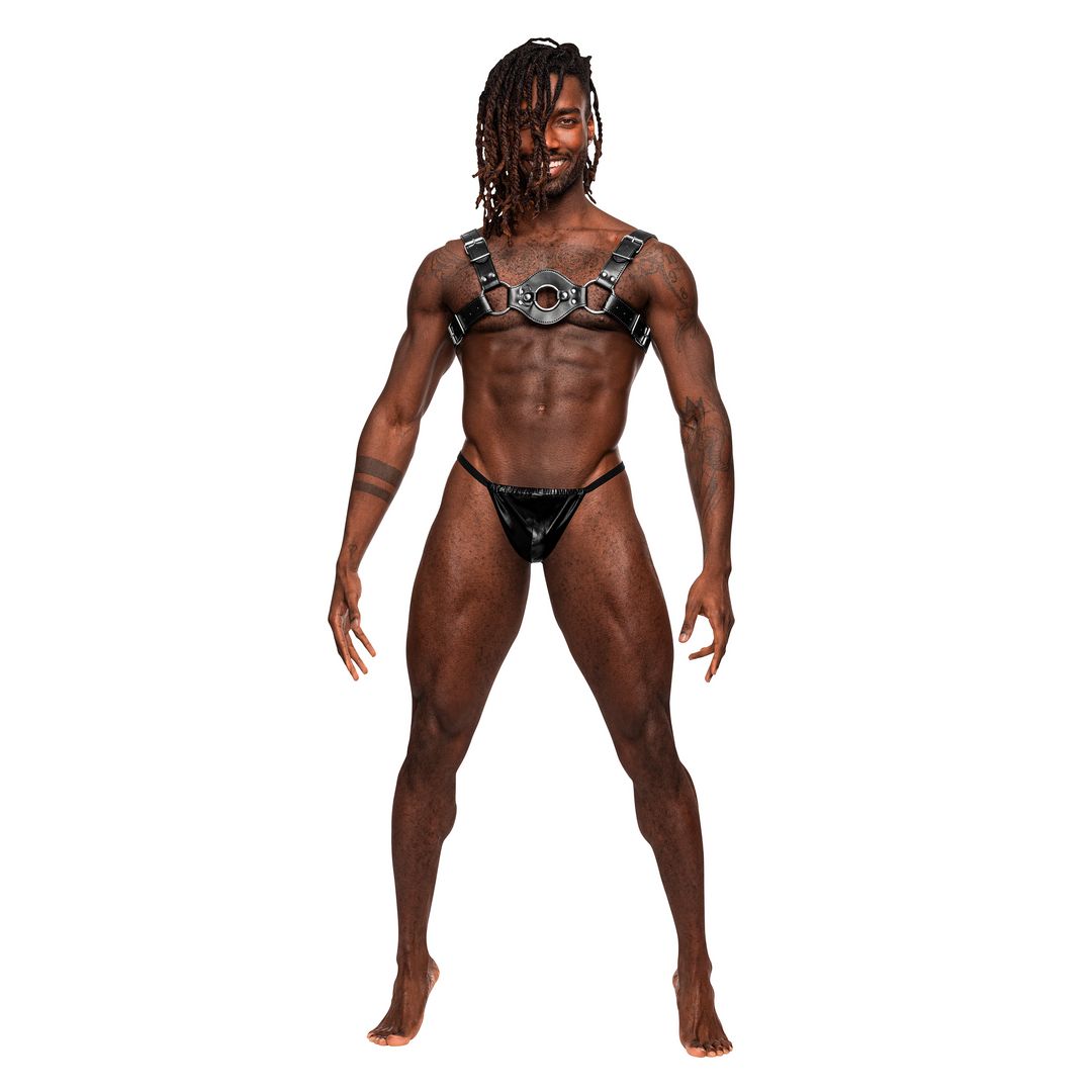 Male Power Libra - Arnés pecho goma - Talla única - Negro