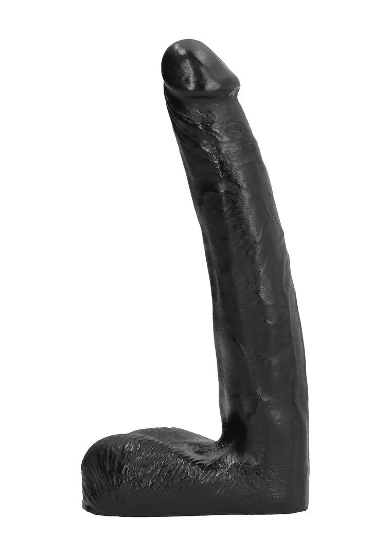 All Black Dildo - 21 cm, 4 cm Ancho