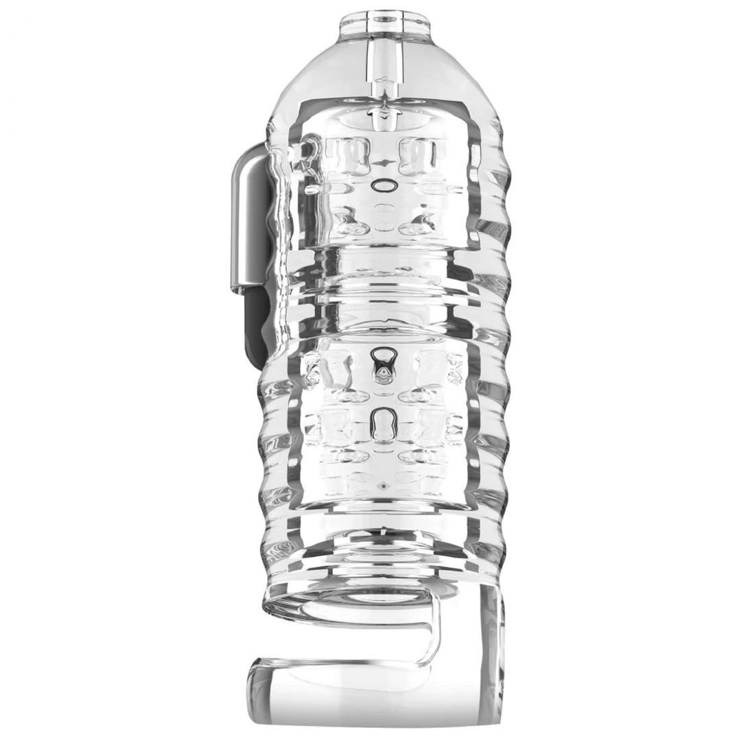 XR Brands Milker Masturbador de TPE con ball strap - Transparente