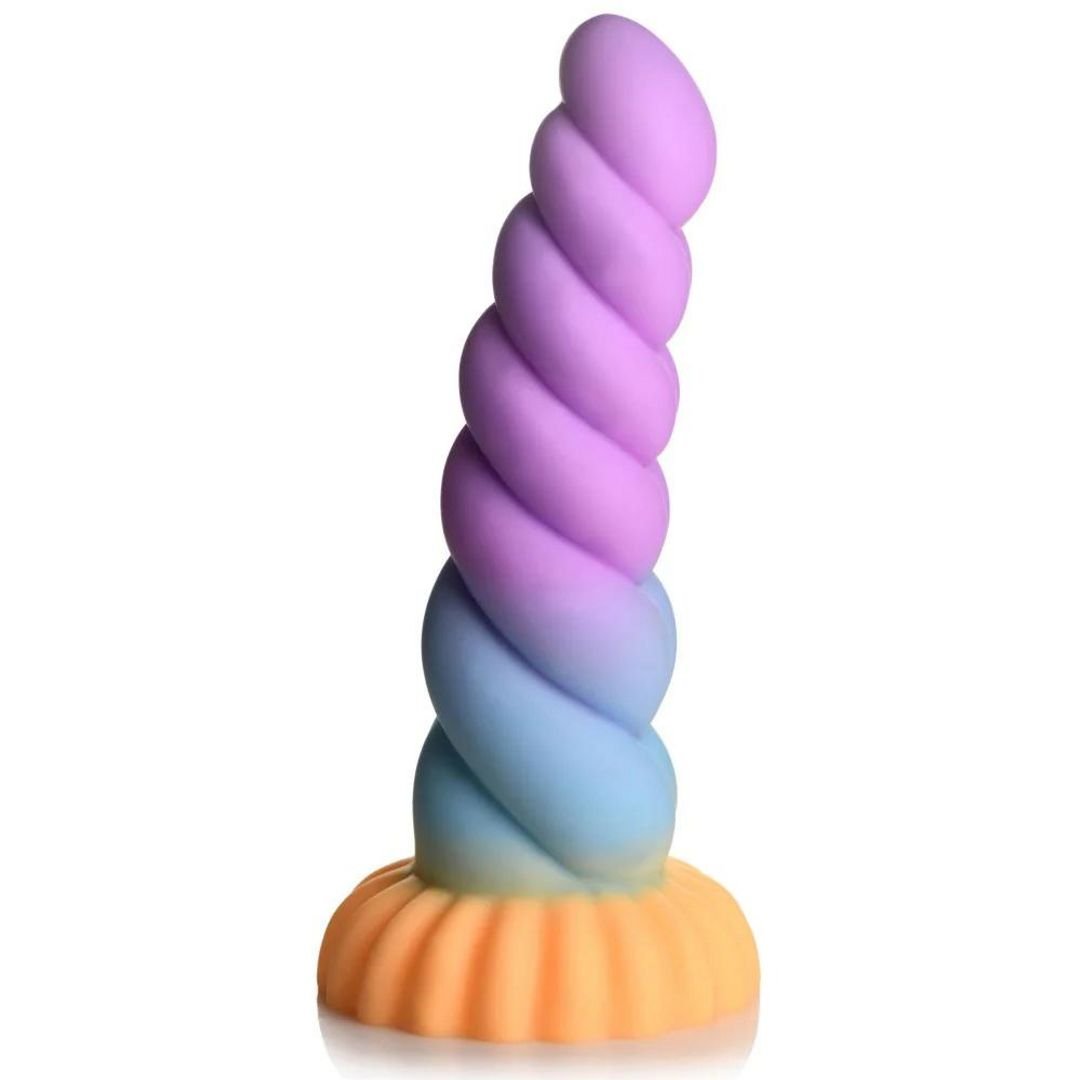XR Brands Silicone Cuerno de Unicornio - Dildo de fantasía