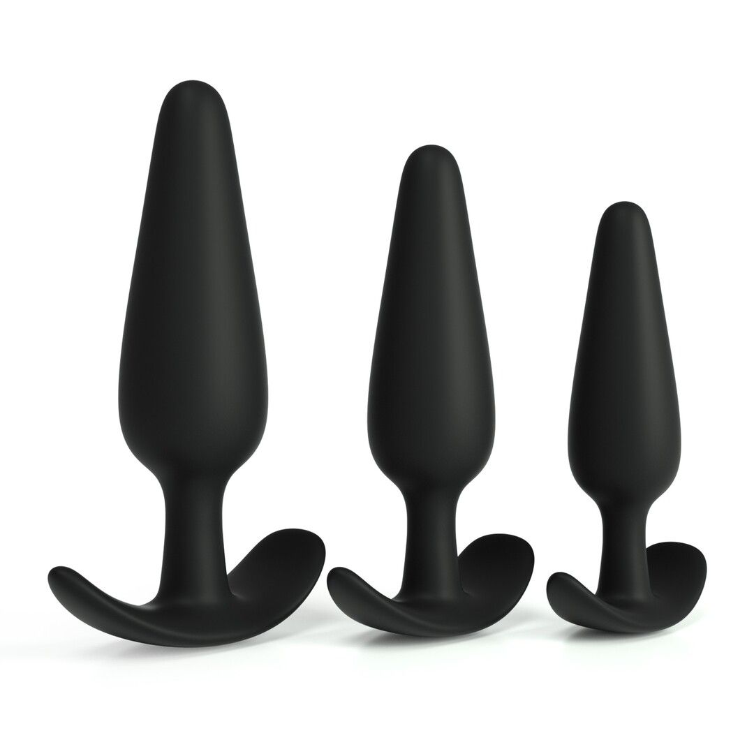 Crushious Kit de Entrenamiento Anal Tic Tac Toe - Negro