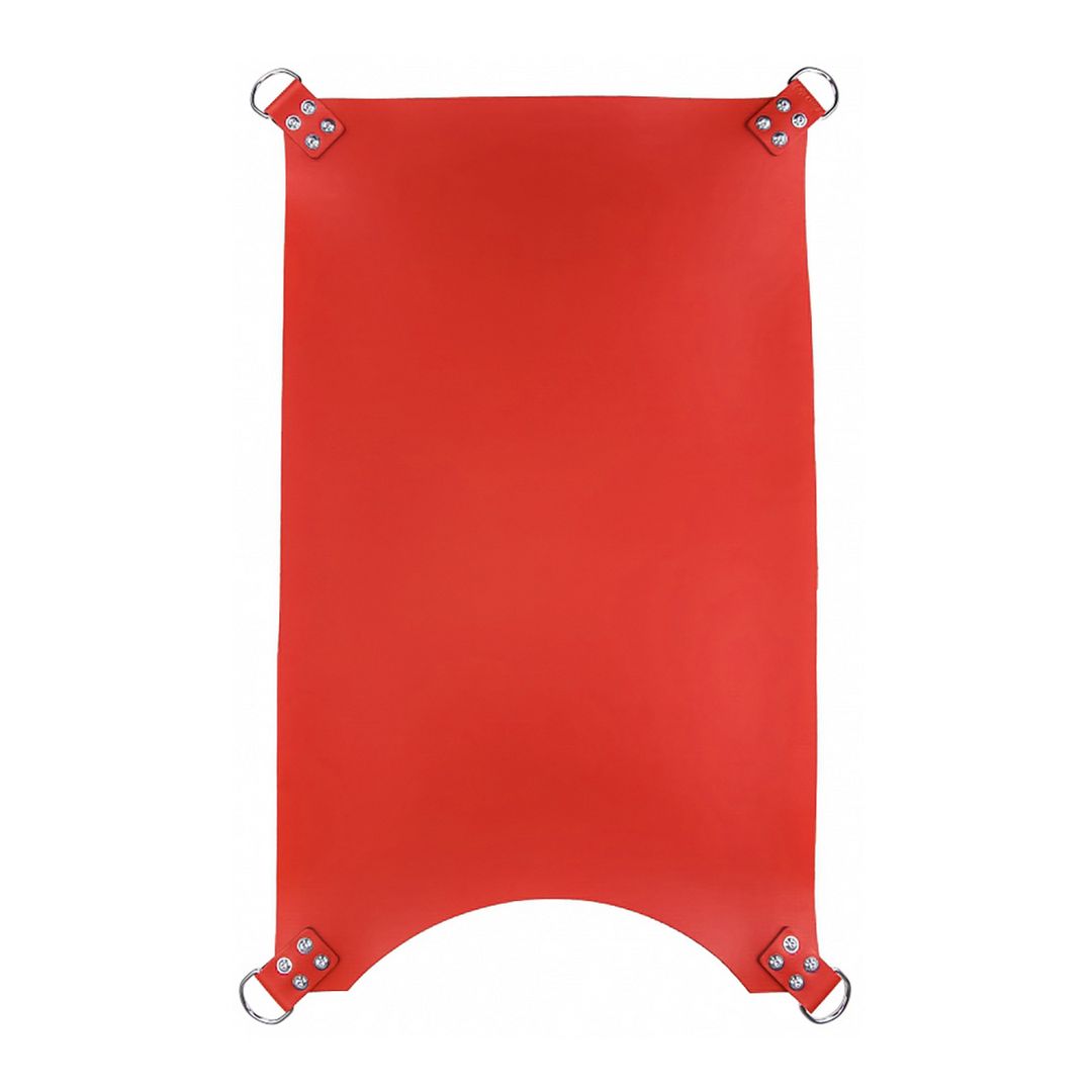 Mr. Sling Sling de cuero con 4 puntos - Rojo