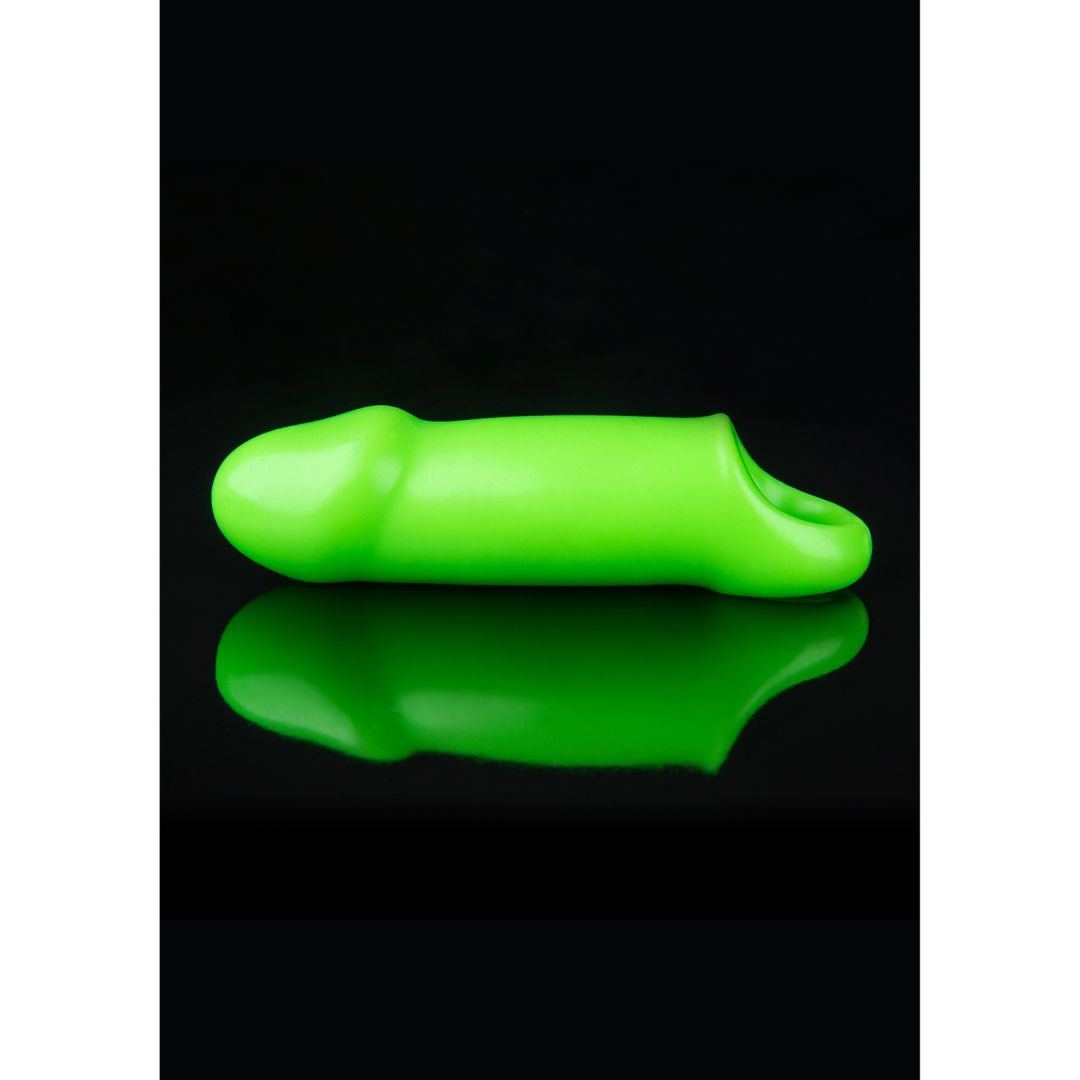 Ouch! Funda de pene gruesa suave y extensible - Brilla en la oscuridad