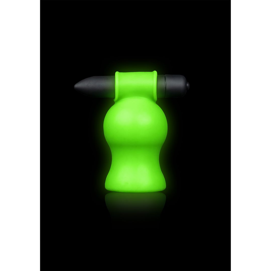 Ouch! Masturbador vibrador cabeza - Que brilla en la oscuridad