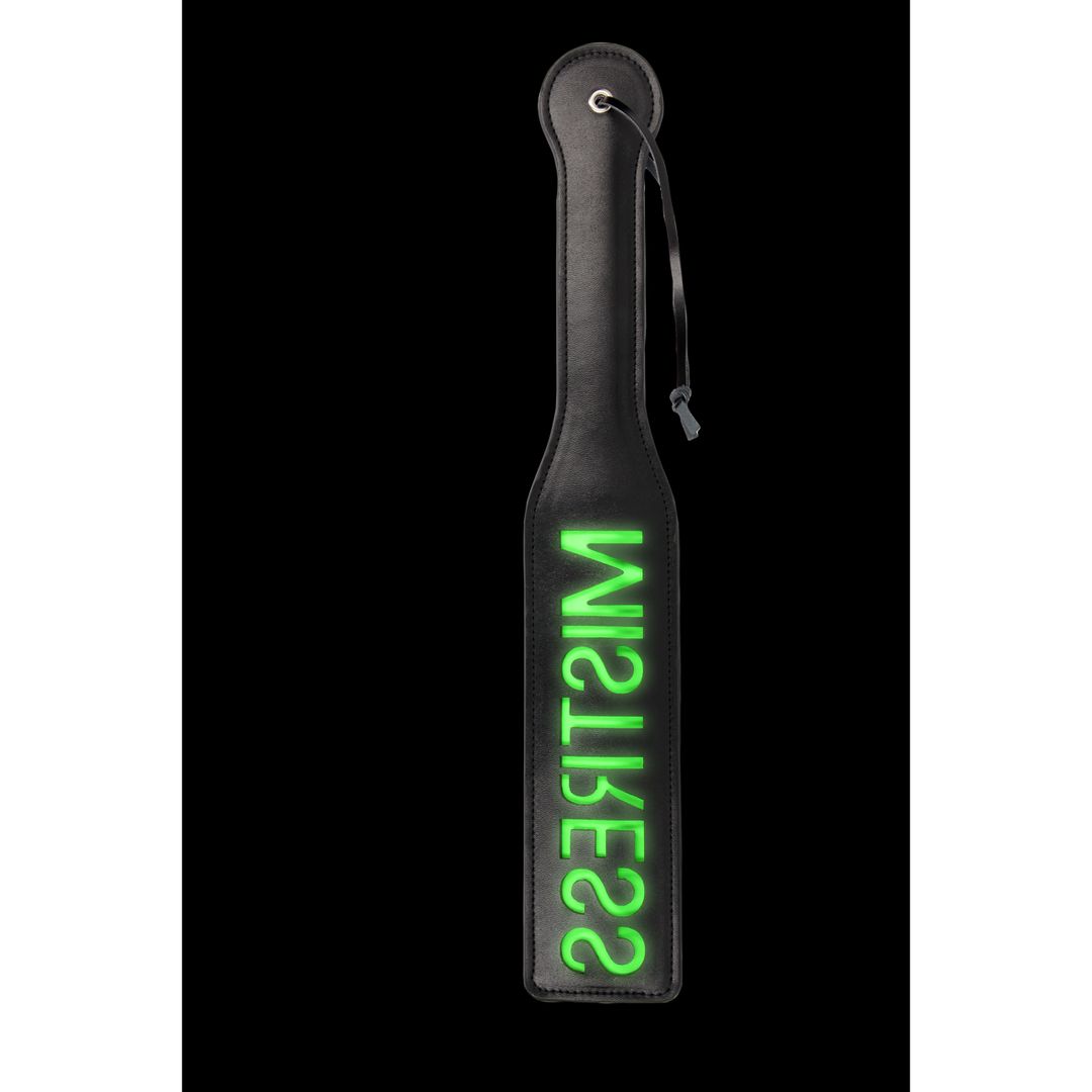 Ouch! Pala Mistress - Brilla en la oscuridad - Verde neón