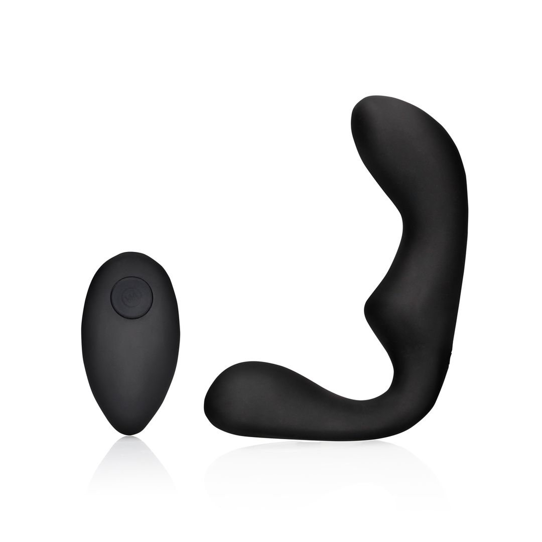 Ouch! Pointed - Masajeador de próstata vibrador con mando a distancia - Negro