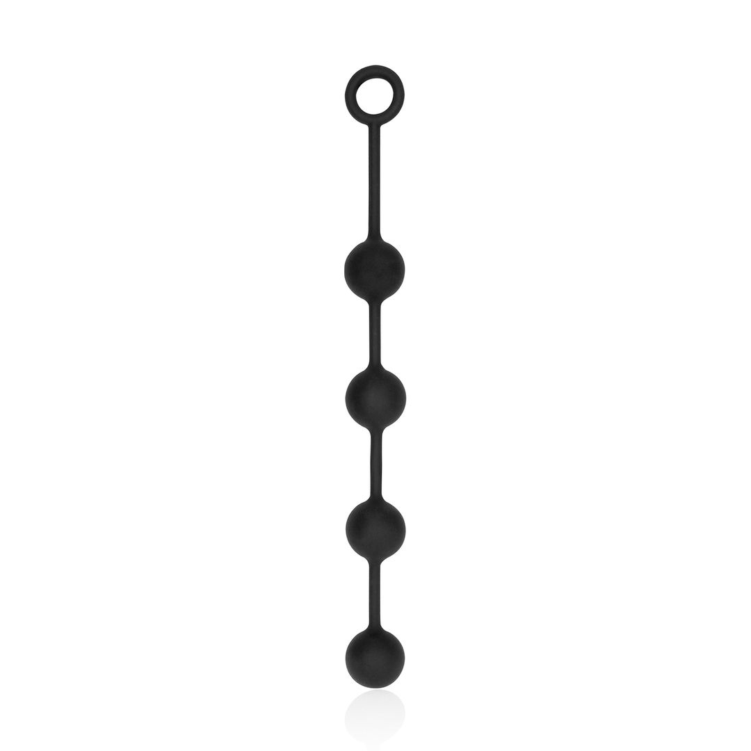 Ouch! Bolas anales de silicona - Medium - Negro