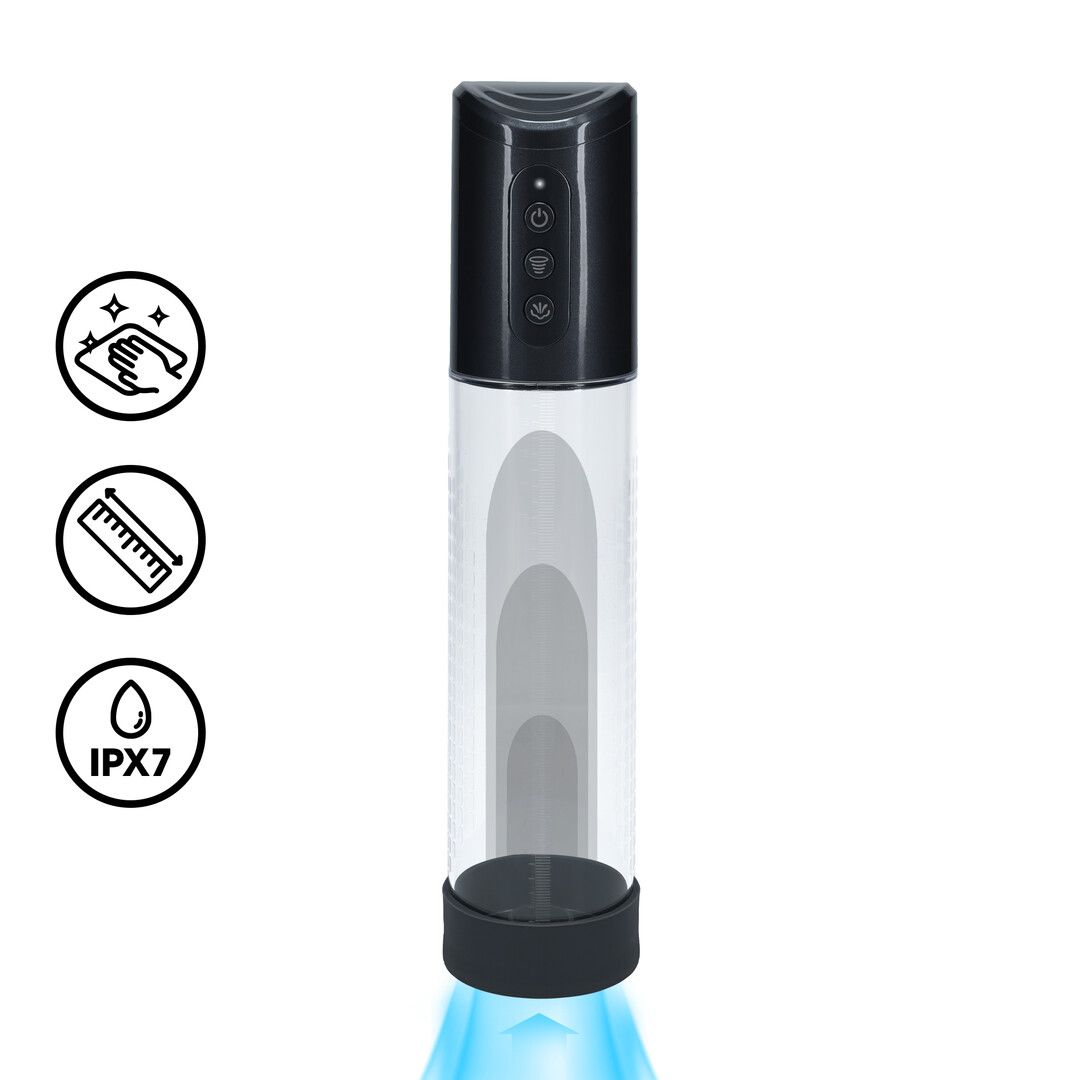 Pumped HyperPump - Bomba de pene recargable - Gunmetal
