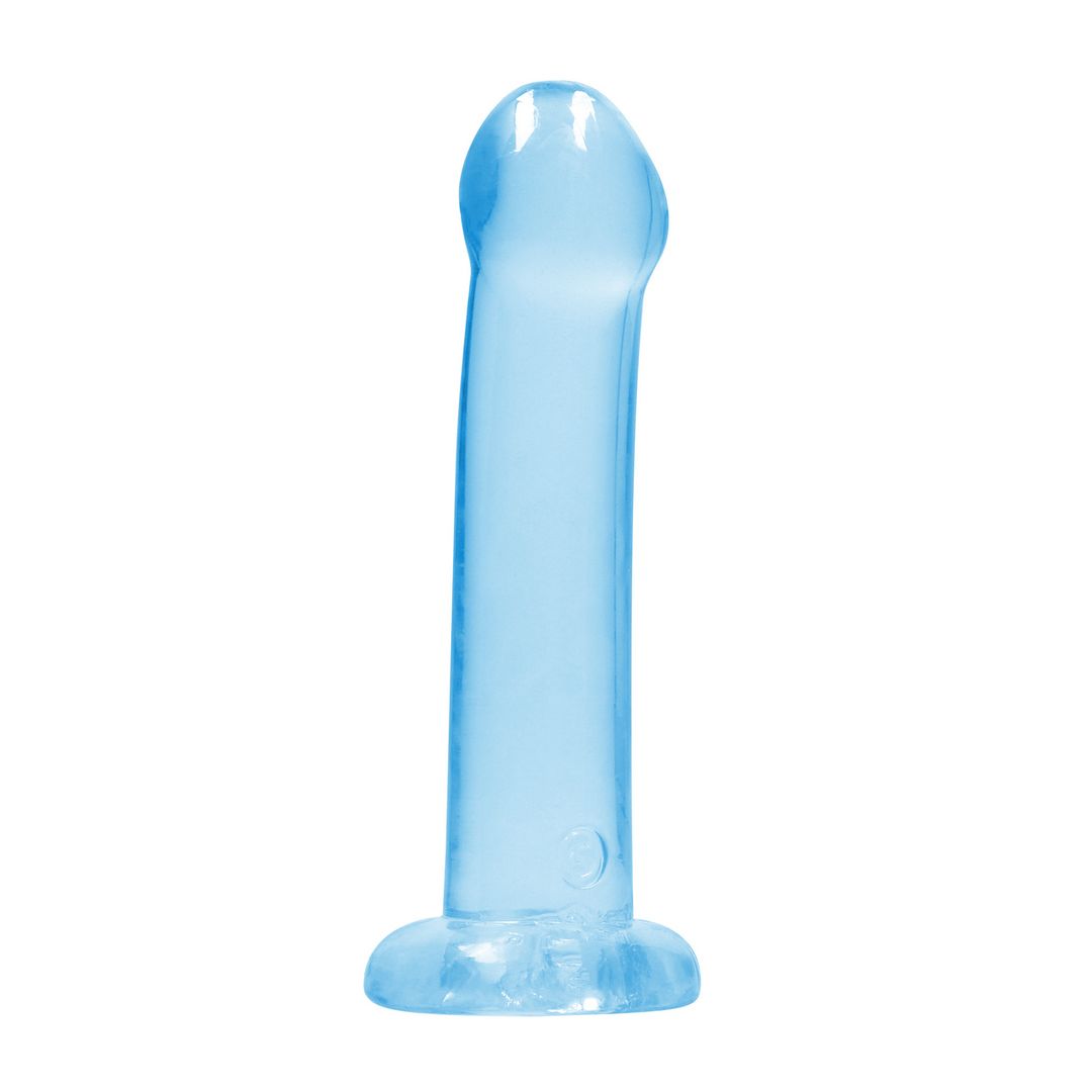 RealRock Dildo no realista con ventosa - 17 cm - Azul