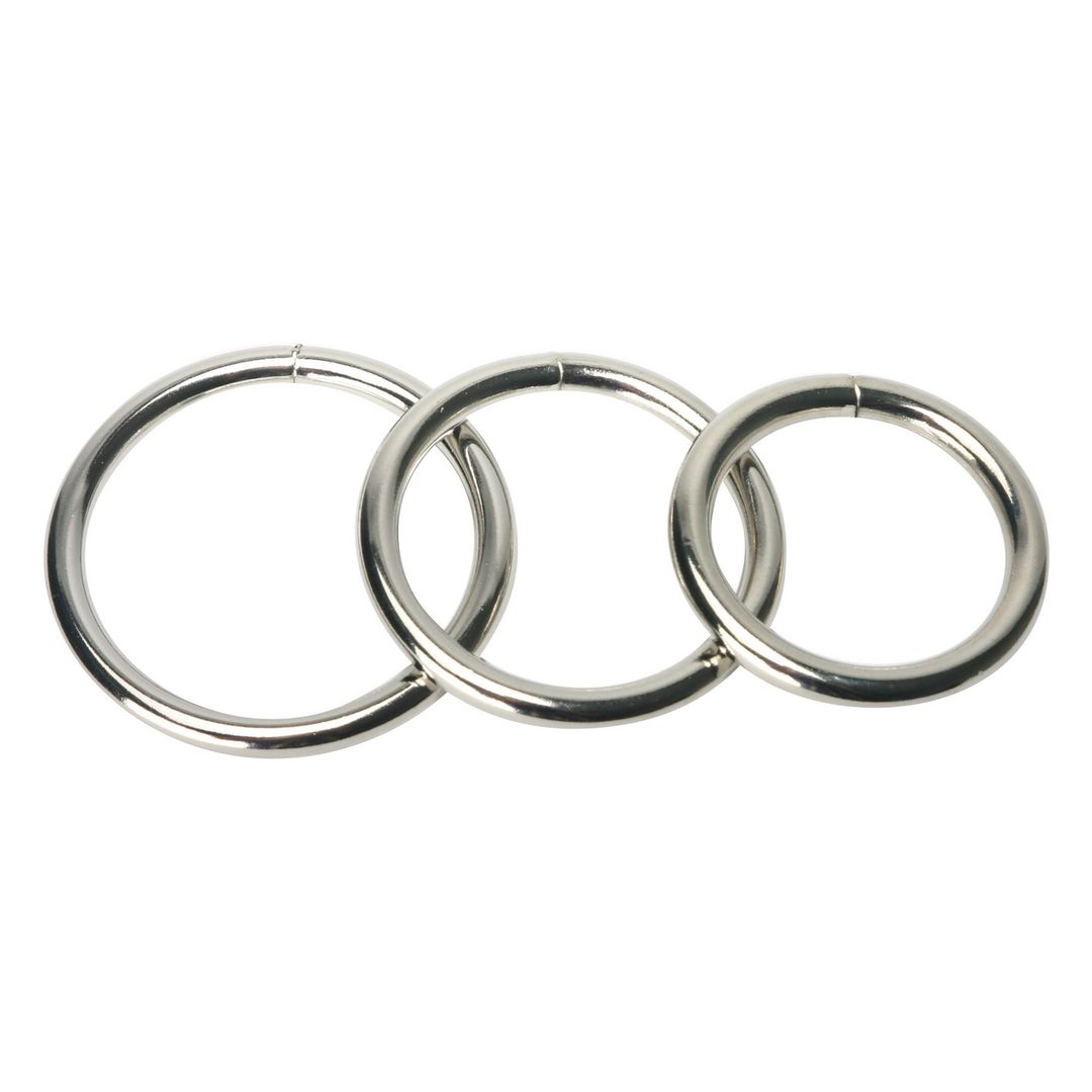 XR Brands Trine - Colección de cockrings de acero