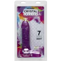 Doc Johnson Crystal Jellies Ballsy Super Cock - Dildo realista - 18 cm, imagen 2