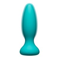 Doc Johnson Vibe - Plug anal de silicona con control remoto - Verde