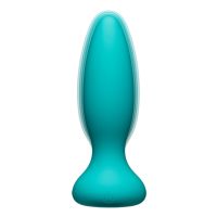 Doc Johnson Vibe - Plug anal de silicona con control remoto - Verde Avanzado