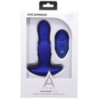Doc Johnson Expander - Plug anal de silicona con control remoto - Azul, imagen 3
