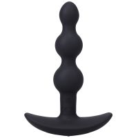 Doc Johnson Shaker - Plug anal de silicona con cuentas y control remoto - Negro, imagen 5