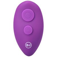 Doc Johnson Shaker - Plug anal de silicona con cuentas y control remoto - Púrpura, imagen 6