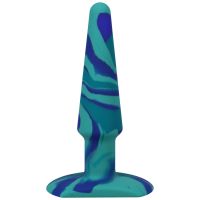 Doc Johnson Groovy - Plug anal silicona - 12 cm - Océano
