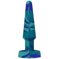 Doc Johnson Groovy - Plug anal silicona - 12 cm - Océano, imagen 3