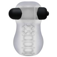 Doc Johnson GoodHead - Helping Head Pro - Masturbador vibrador - Transparente