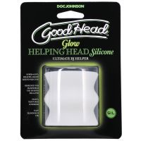 Doc Johnson Glow Helping Head Silicona - Masturbador de manga - Brillo Helado/Verde, imagen 2