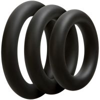 Doc Johnson Set de cockrings gruesos - Negro