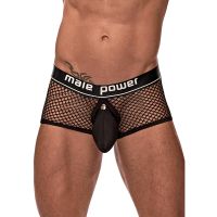 Male Power Bóxer mini con cockring - M - Negro, imagen 3
