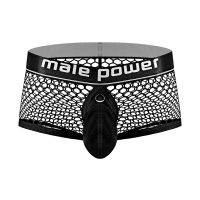 Male Power Bóxer mini con cockring - M - Negro, imagen 5