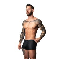 Male Power Bóxer con broches Snap Off - Negro