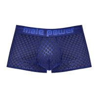 Male Power Diamond Mesh Mini Short - S - Azul Marino, imagen 5
