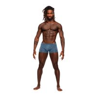 Male Power Inter-mingle Mini Short - L - Azul