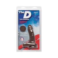Doc Johnson Super D - Dildo realista ULTRASKYN con testículos - 15 cm, imagen 2