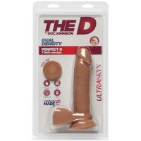 Doc Johnson Perfect D - Dildo realista ULTRASKYN con testículos - 18 cm, imagen 2