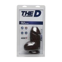 Doc Johnson Fat D - Dildo realista de FIRMSKYN grueso con testículos - 15 cm, imagen 2