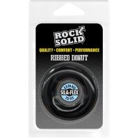 Doc Johnson Ribbed Donut - Cockring - Negro, imagen 6