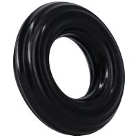 Doc Johnson Ribbed Donut - Cockring - Negro, imagen 2