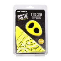 Doc Johnson The Code - Cockring de silicona con bandana - Amarillo, imagen 4