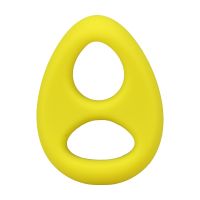 Doc Johnson The Code - Cockring de silicona con bandana - Amarillo, imagen 3