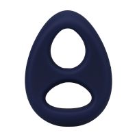 Doc Johnson The Code - Cockring de silicona con bandana - Azul marino, imagen 3