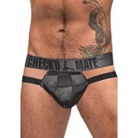 Male Power Checked Mate Jockstrap Cut-Out - L/XL