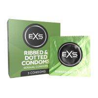 EXS Ribbed and Dotted - Preservativos - 3 unidades, imagen 2