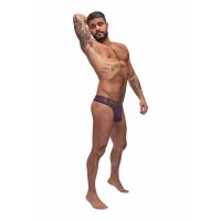 Male Power Avant-Garde Enhancer Thong - L/XL - Aubergina, imagen 2