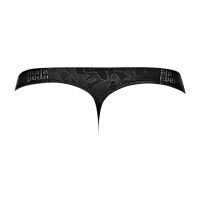 Male Power Impressions Micro G-String con Inserción V - Negro, imagen 6