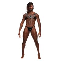 Male Power Libra - Arnés pecho goma - Talla única - Negro